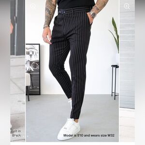 MAUVAIS TROUSER MEN PINSTRIPE LIKE NEW
